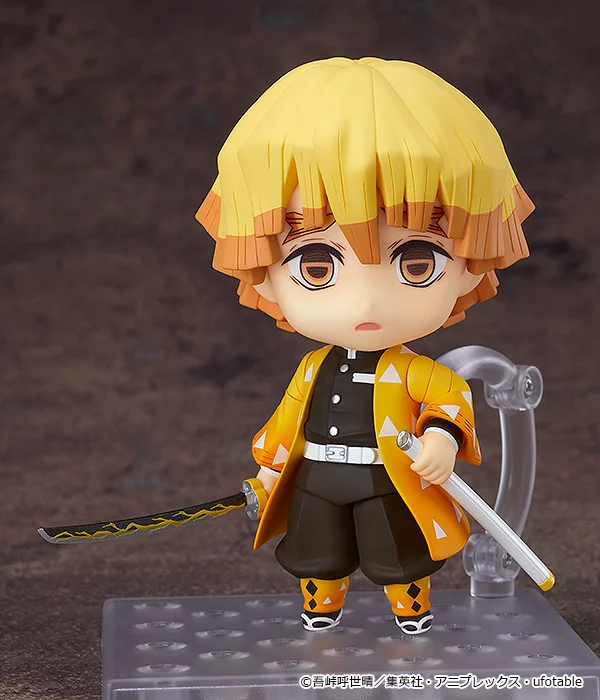Nendoroid Zenitsu Agatsuma n°1334 par Good Smile Company, format chibi avec sabre et tenue jaune — Demon Slayer: Kimetsu no Yaiba